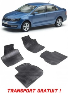 Skoda Rapid fabricat din 10.2012 - 03.2019, Sedan, set covorase auto dedicate, din cauciuc 100% Premium - Transport Gratuit accesorii pentru autoturismul tau - masina v37779