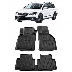 Skoda Superb III (3V) (2015 - prezent) Set covorase auto cauciuc G.Modern Line 3D accesorii pentru autoturismul tau - masina v241335