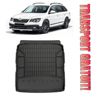 Skoda Superb III Combi din 09.2015 - Prezent, Tavita Pentru Portbagaj Lux Premium Dedicata, Portbagaj Inferior *1