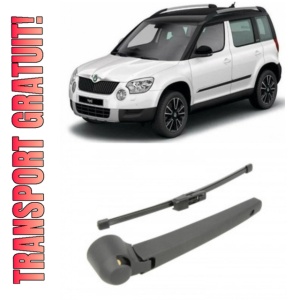 Skoda Yeti Brat stergator pentru luneta spate cu lamela 280 mm, compatibil cu Skoda Yeti SUV fabricat intre 2009-2017, calitate extra - Img 1