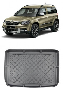 Skoda Yeti Suv din 06.2009 - 11.2017, Tavita Pentru Portbagaj Lux Premium Dedicata, Portbagaj Superior Roata Rezerva Normala *3 accesorii pentru autoturismul tau - masina v187175