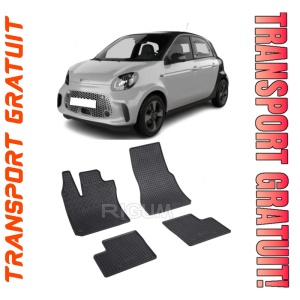 Smart Forfour Eq fabricat din 2017 - Prezent, Hatchback, set covorase auto dedicate, din cauciuc 100% Premium