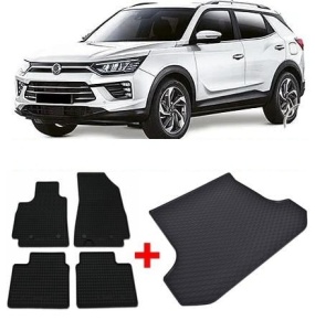 Ssang Yong Korando IV din 09.2019 - Prezent Suv Portbagaj Inferior *1, Set Covorase + tavita portbagaj auto - Img 2