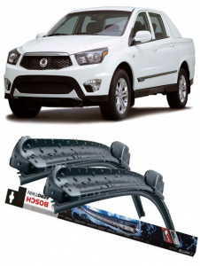 Ssangyong ACTyon Sports II Set 2 stergatoare parbriz Bosch Aerotwin 600/475mm compatibile cu Ssangyong ACTYON SPORTS II (2012) (53 cm / 47.5 cm) accesorii pentru autoturismul tau - masina v114859