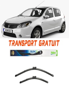 Stergatoare Dacia Sandero Set 2 stergatoare parbriz Valeo 600/475mm pentru Dacia SANDERO (2008-2013) (50 cm / 50 cm) accesorii pentru autoturismul tau - masina v18398