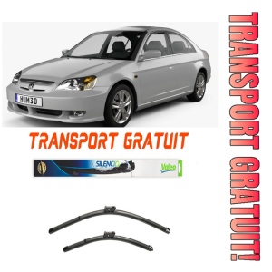 Stergatoare Honda Civic VII Hatchback Set 2 stergatoare parbriz Valeo 60 cm/34 cm pentru Honda Civic VII Hatchback (Eu, Ep, Ev) din 2000-2005 (60 cm / 34 cm)