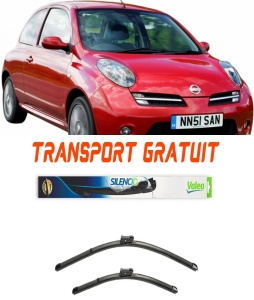 Stergatoare Nissan Micra Set 2 stergatoare parbriz Valeo pentru Nissan Micra 2010-2015 (53 cm / 34 cm) accesorii pentru autoturismul tau - masina v19448