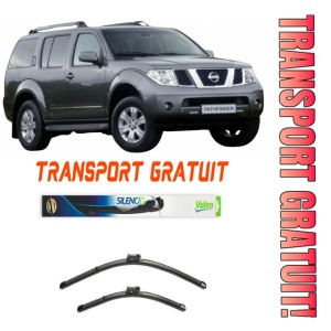 Stergatoare Nissan Pathfinder III Set 2 stergatoare parbriz Valeo 60 cm/45 cm pentru Nissan Pathfinder III (R51) din 2005 (60 cm / 45 cm)