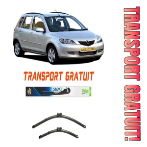 Stergatoare Set 2 stergatoare parbriz Valeo 600/475mm pentru Mazda 2 (DY) (2003-2007) Valeo
