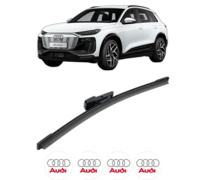Stergator lamela spate AUDI Q6 E-TRON (GFB) din 2024, pentru luneta auto, Bosch Aerotwin, din cauciuc siliconat rezistent, 4 Stickere Auto AUDI v25108