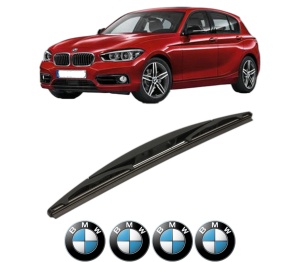 Stergator lamela spate BMW Seria 1 (F21) din 2011 - 2019, pentru luneta auto, Bosch Twin, din cauciuc siliconat rezistent, 4 Stickere Auto BMW v25708