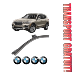 Stergator lamela spate BMW Seria X5 Van (G05) din 2019 - 2023, pentru luneta auto, Bosch Aerotwin, din cauciuc siliconat rezistent, 4 Stickere Auto BMW