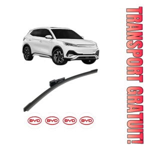 Stergator lamela spate BYD YUAN PLUS din 2022, pentru luneta auto, Bosch Aerotwin, din cauciuc siliconat rezistent, 4 Stickere Auto BYD
