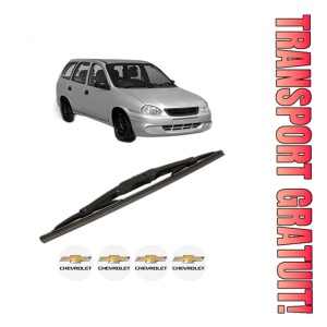 Stergator lamela spate CHEVROLET CORSA Estate din 1997 - 2002, pentru luneta auto, Bosch Twin, din cauciuc siliconat rezistent, 4 Stickere Auto CHEVROLET