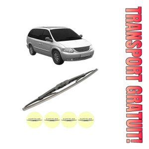 Stergator lamela spate CHRYSLER VOYAGER IV VAN (S_) din 2000 - 2007, pentru luneta auto, Bosch Twin, din cauciuc siliconat rezistent, 4 Stickere Auto CHRYSLER