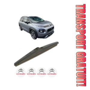 Stergator lamela spate CITROEN C3 AIRCROSS II Van (2C_, 2R_) din 2019, pentru luneta auto, Bosch Twin, din cauciuc siliconat rezistent, 4 Stickere Auto CITROEN