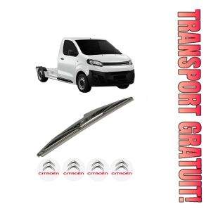 Stergator lamela spate CITROEN JUMPY III Platform/Chassis (V_) din 2016 - 2023, pentru luneta auto, Bosch Twin, din cauciuc siliconat rezistent, 4 Stickere Auto CITROEN