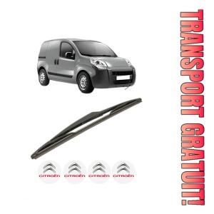 Stergator lamela spate CITROEN NEMO Box Body/MPV (AA_) din 2008, pentru luneta auto, Bosch Twin, din cauciuc siliconat rezistent, 4 Stickere Auto CITROEN
