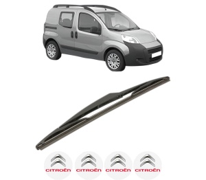 Stergator lamela spate CITROEN NEMO MPV din 2009, pentru luneta auto, Bosch Twin, din cauciuc siliconat rezistent, 4 Stickere Auto CITROEN v23113