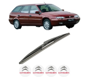 Stergator lamela spate CITROEN XANTIA Estate Van (X2_) din 1997 - 2003, pentru luneta auto, Bosch Twin, din cauciuc siliconat rezistent, 4 Stickere Auto CITROEN v28212