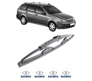 Stergator lamela spate DAEWOO NUBIRA Wagon (J100) din 1997 - 1999, pentru luneta auto, Bosch Twin, din cauciuc siliconat rezistent, 4 Stickere Auto DAEWOO v33798