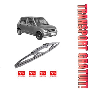 Stergator lamela spate DAIHATSU CUORE V (L7_) din 1998 - 2003, pentru luneta auto, Bosch Twin, din cauciuc siliconat rezistent, 4 Stickere Auto DAIHATSU