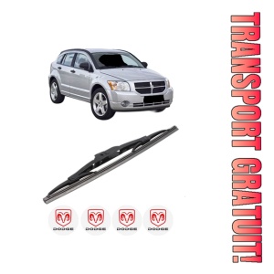 Stergator lamela spate DODGE CALIBER din 2006 - 2009, pentru luneta auto, Bosch Twin, din cauciuc siliconat rezistent, 4 Stickere Auto DODGE