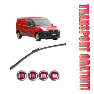 Stergator lamela spate FIAT DOBLO Cargo (263_) din 2010 - 2023, pentru luneta auto, Bosch Aerotwin, din cauciuc siliconat rezistent, 4 Stickere Auto FIAT