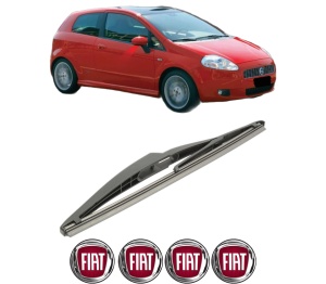 Stergator lamela spate FIAT PANDA (312_, 319_) din 2012, pentru luneta auto, Bosch Twin, din cauciuc siliconat rezistent, 4 Stickere Auto FIAT v27338