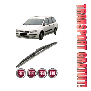 Stergator lamela spate FIAT STILO Multi Wagon (192_) din 2003 - 2008, pentru luneta auto, Bosch Twin, din cauciuc siliconat rezistent, 4 Stickere Auto FIAT