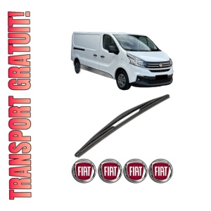 Stergator lamela spate FIAT TALENTO Van (296_) din 2016, pentru luneta auto, Valeo Silencio, din cauciuc siliconat rezistent, 4 Stickere Auto FIAT