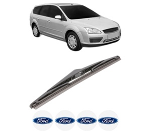 Stergator lamela spate FORD FOCUS II Estate Van din 2004 - 2011, pentru luneta auto, Bosch Twin, din cauciuc siliconat rezistent, 4 Stickere Auto FORD v26308