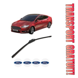 Stergator lamela spate FORD MONDEO V Hatchback (CE) din 2014, pentru luneta auto, Bosch Aerotwin, din cauciuc siliconat rezistent, 4 Stickere Auto FORD