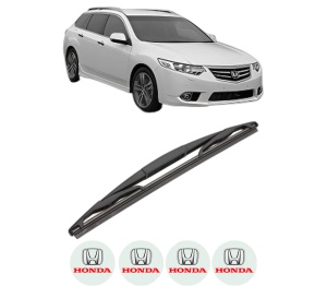Stergator lamela spate HONDA ACCORD VII Tourer (CM, CN) din 2003 - 2008, pentru luneta auto, Valeo Silencio, din cauciuc siliconat rezistent, 4 Stickere Auto HONDA v18868