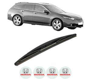 Stergator lamela spate HONDA ACCORD VIII Estate (CW) din 2008 - 2015, pentru luneta auto, Bosch Twin, din cauciuc siliconat rezistent, 4 Stickere Auto HONDA v25648