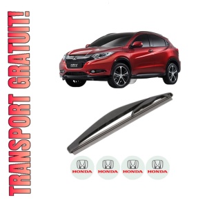 Stergator lamela spate HONDA HR-V (RU) din 2014, pentru luneta auto, Valeo Silencio, din cauciuc siliconat rezistent, 4 Stickere Auto HONDA