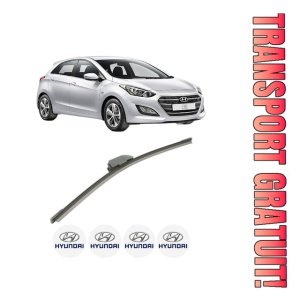 Stergator lamela spate HYUNDAI i30 (GD) din 2011 - 2016, pentru luneta auto, Bosch Aerotwin, din cauciuc siliconat rezistent, 4 Stickere Auto HYUNDAI