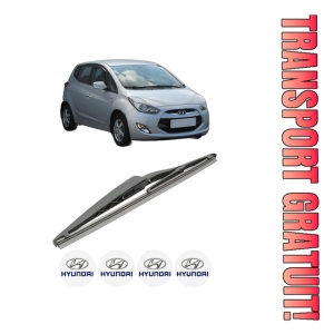 Stergator lamela spate HYUNDAI ix20 (JC) din 2010 - 2019, pentru luneta auto, Bosch Twin, din cauciuc siliconat rezistent, 4 Stickere Auto HYUNDAI