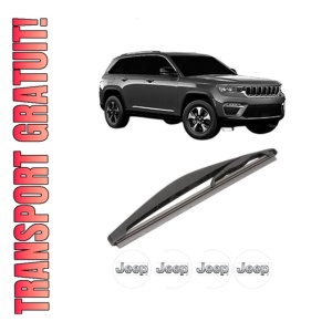 Stergator lamela spate JEEP GRAND CHEROKEE L V (WL) din 2021, pentru luneta auto, Valeo Silencio, din cauciuc siliconat rezistent, 4 Stickere Auto JEEP