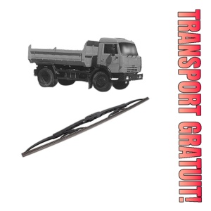 Stergator lamela spate KAMAZ 43255 din 2003, pentru luneta auto, Bosch Twin, din cauciuc siliconat rezistent, 4 Stickere Auto KAMAZ