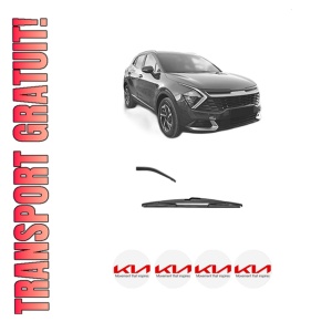 Stergator lamela spate KIA SPORTAGE V (NQ5) din 2021, pentru luneta auto, Valeo Silencio, din cauciuc siliconat rezistent, 4 Stickere Auto KIA