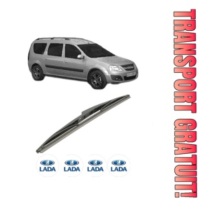 Stergator lamela spate LADA LARGUS (KS0_, RS0_, KSA_) din 2012 - 2021, pentru luneta auto, Bosch Twin, din cauciuc siliconat rezistent, 4 Stickere Auto LADA