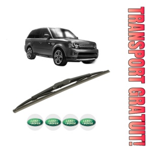 Stergator lamela spate LAND ROVER RANGE ROVER SPORT I (L320) din 2005 - 2013, pentru luneta auto, Bosch Twin, din cauciuc siliconat rezistent, 4 Stickere Auto LAND ROVER