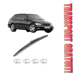 Stergator lamela spate LEXUS IS SportCross (_E1_) din 2001 - 2005, pentru luneta auto, Bosch Twin, din cauciuc siliconat rezistent, 4 Stickere Auto LEXUS - Img 1