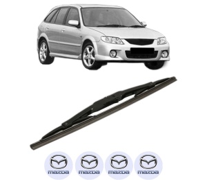 Stergator lamela spate MAZDA 323 F VI Hatchback (BJ) din 1998 - 2004, pentru luneta auto, Bosch Twin, din cauciuc siliconat rezistent, 4 Stickere Auto MAZDA v31218