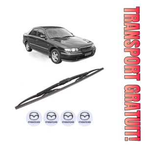 Stergator lamela spate MAZDA 626 V Hatchback (GF) din 1997 - 2002, pentru luneta auto, Bosch Twin, din cauciuc siliconat rezistent, 4 Stickere Auto MAZDA