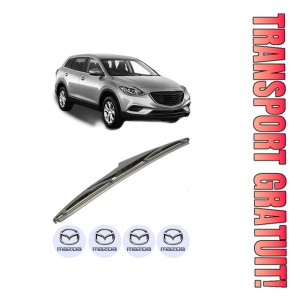 Stergator lamela spate MAZDA CX-9 (TB) din 2006 - 2007, pentru luneta auto, Bosch Twin, din cauciuc siliconat rezistent, 4 Stickere Auto MAZDA