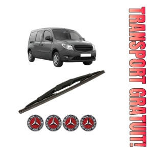 Stergator lamela spate MERCEDES-BENZ CITAN Mixto (Double Cabin) (W415) din 2012 - 2021, pentru luneta auto, Bosch Twin, din cauciuc siliconat rezistent, 4 Stickere Auto MERCEDES-BENZ