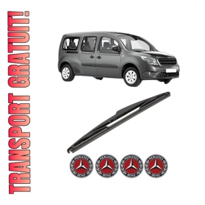 Stergator lamela spate MERCEDES-BENZ CITAN MPV (W415) din 2012 - 2021, pentru luneta auto, Valeo Silencio, din cauciuc siliconat rezistent, 4 Stickere Auto MERCEDES-BENZ