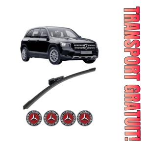 Stergator lamela spate MERCEDES-BENZ GLB (X247) din 2019 - 2023, pentru luneta auto, Bosch Aerotwin, din cauciuc siliconat rezistent, 4 Stickere Auto MERCEDES-BENZ
